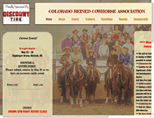 Tablet Screenshot of coloradoreinedcowhorse.com